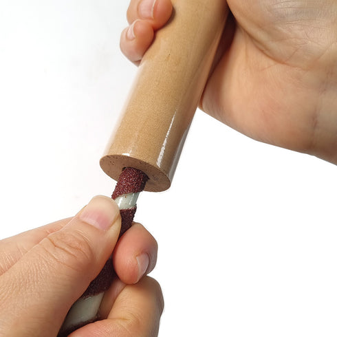 JADRAK Fishing Rod Grip Reamer Tool Set, 80 Grit, 3 Pieces